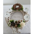 Adventní věnec - andělíček VA114